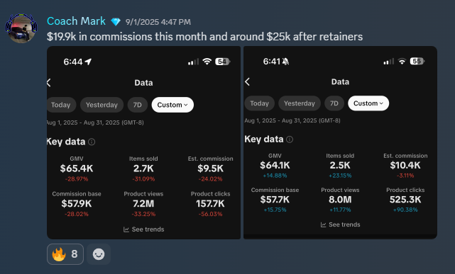 Coach Mark 25k month